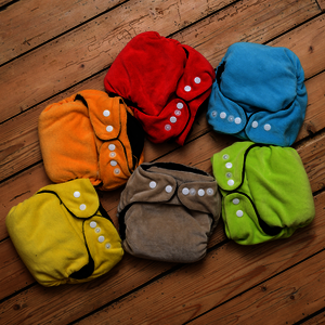 Walaka Couches Lavables Bébé - Pack 5 Couches Réutilisables Ajustables Nouveau-Né à 3 Ans