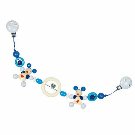 Chaine poussette souris bleu Heimess