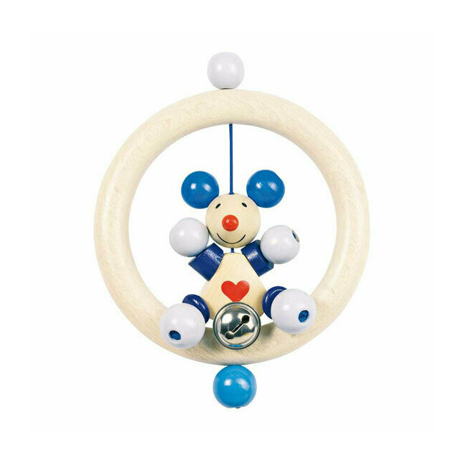 Hochet souris bleue Heimess