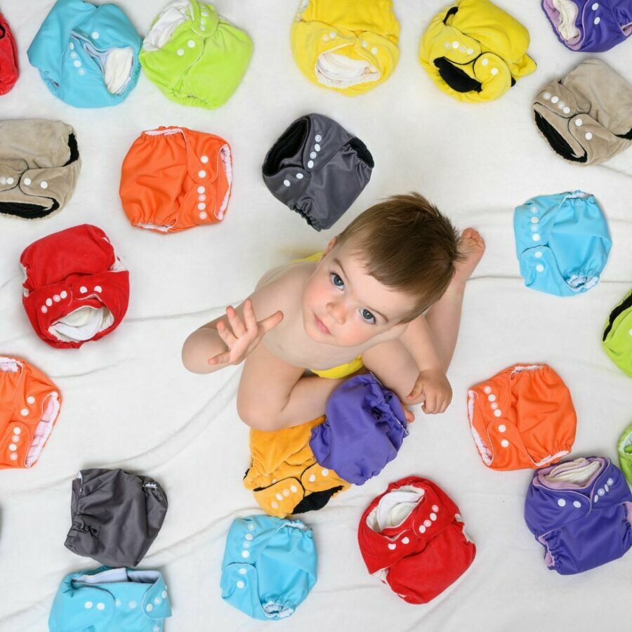 Littles & Bloomz - 12 Inserts Couches Lavables En Bambou - Absorbants Et Doux Pour Bébé - Compatible Plupart Couches