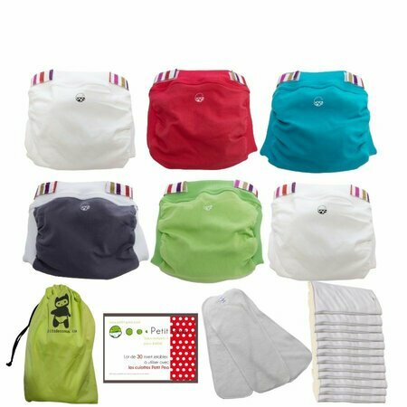 Couche Lavable Enfant Bébé Fille Garçon Culotte d'Apprentissage Anti-Fuite  Couche-Culotte Imprimé Variés pour 0-3 ans Ours S (80cm)