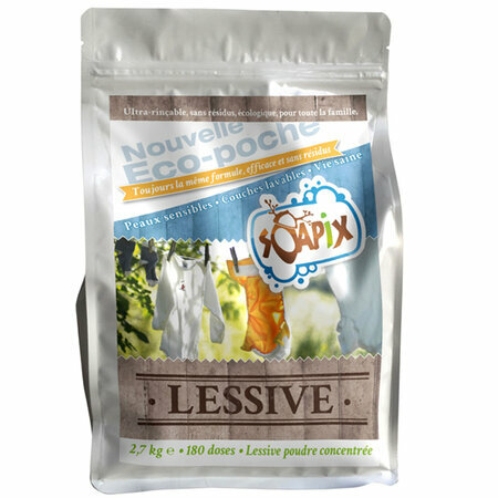 Eco-poche lessive en poudre SOAPIX 2.7 kg - 180 doses
