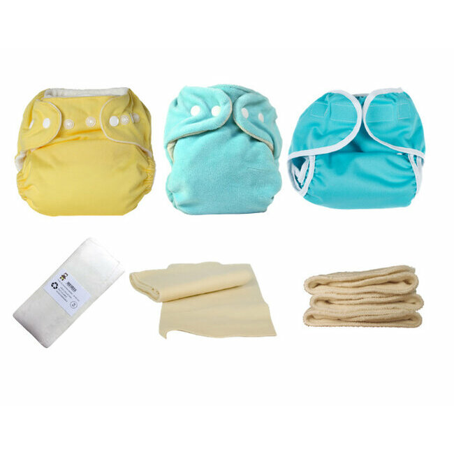 Kit d'essai Couches Lavables Gros Mouilleur - 0-2 ans