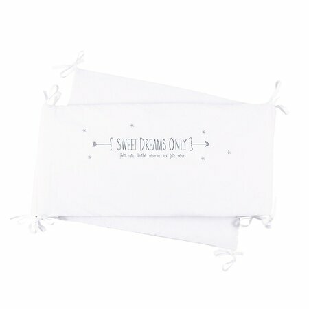 Tour de lit bébé blanc Sweet Dreams