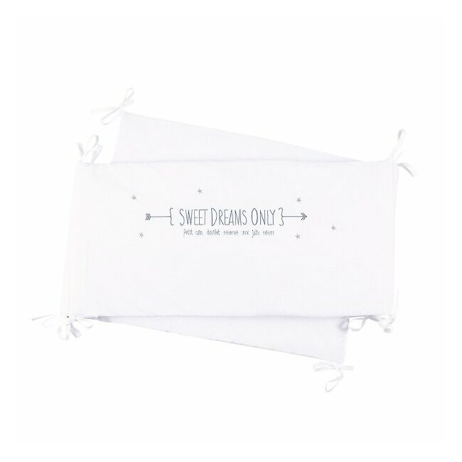 Tour de lit bébé blanc Sweet Dreams