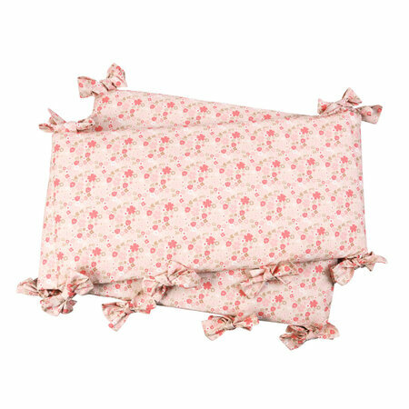 Tour de lit bébé fleurs roses Mila