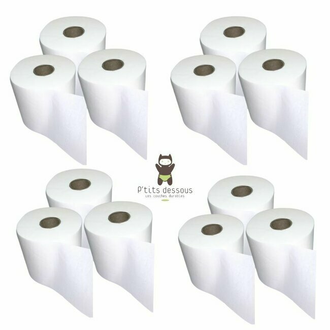 papier toilette BIO lavable, réutilisable en lot de 5 feuilles