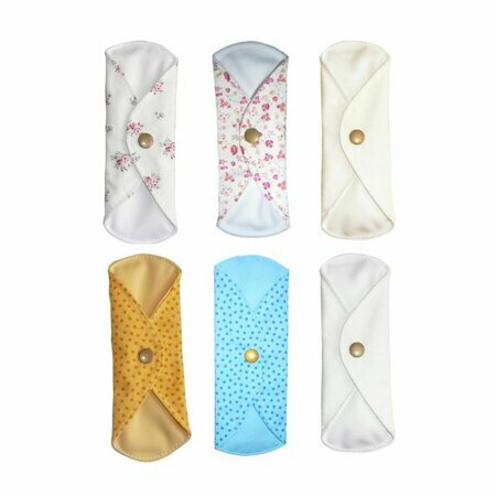 Kit de 6 protège-slips (bio, chanvre, bleu, jaune, liberty, romantique)