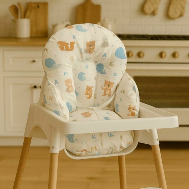 Coussin de chaise haute bébé PU - Ourson