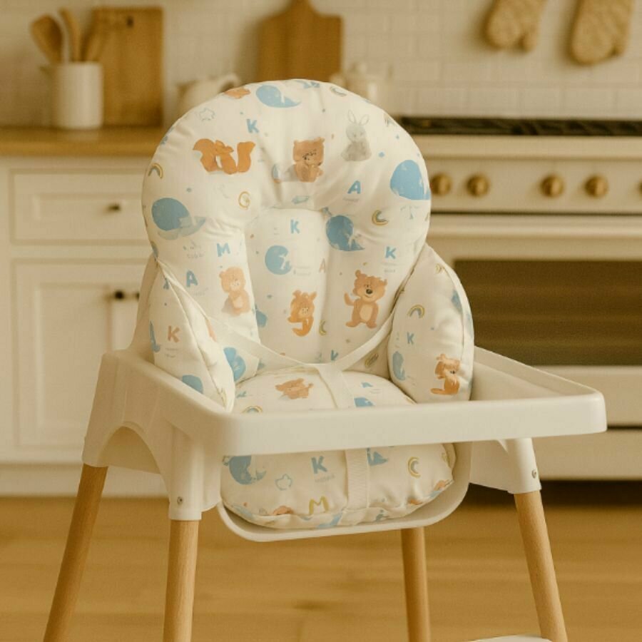 Coussin de chaise haute bébé PU - Ourson Coussin de chaise ourson