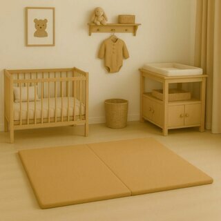 Tapis de sol imperméable pour bébé Tapis de sol bébé camel