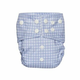Couche lavable nouveau-né - Vichy (avec insert intégré)